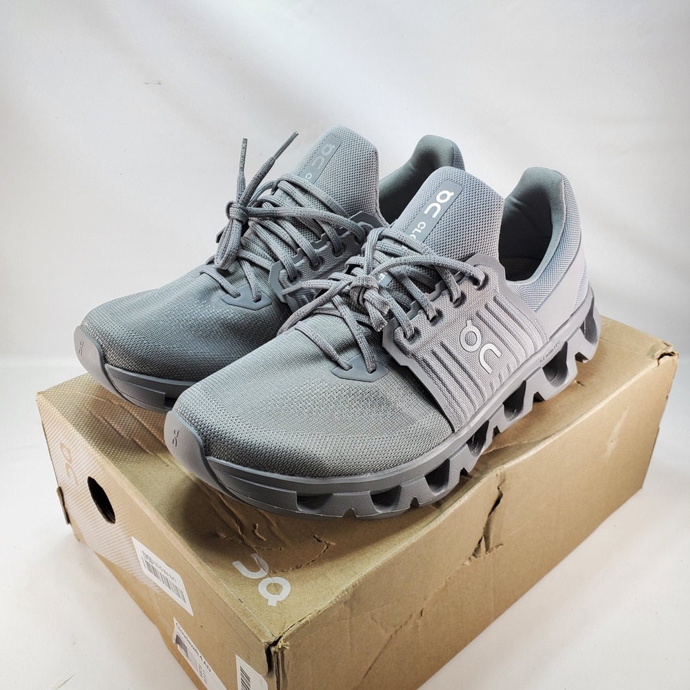 New On Cloudswift 4 AD Mens 10 Alloy Frost Gray Running Shoes Sneakers